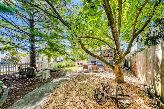 view of yard with a patio