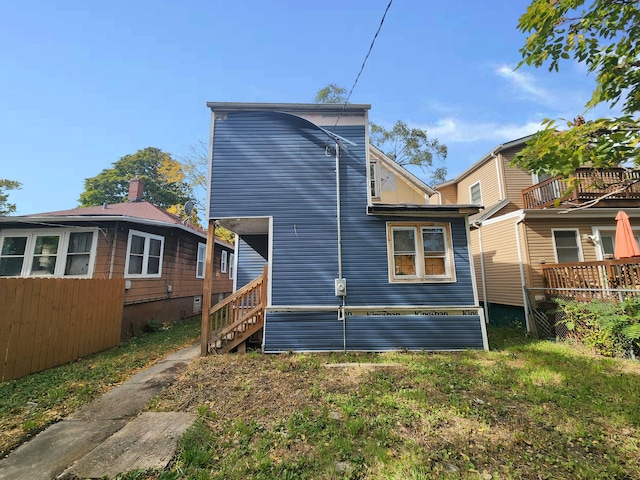 view of rear view of property