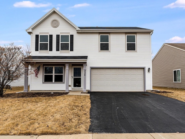 front facade featuring a garage