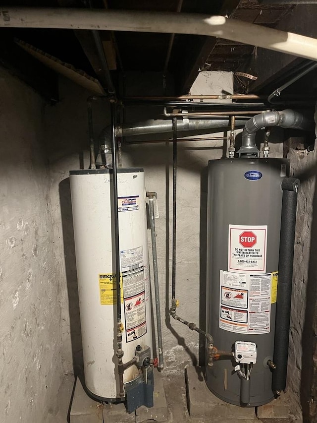 utilities with gas water heater