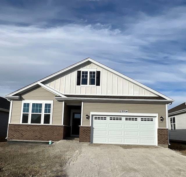 craftsman-style home featuring a garage