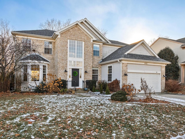 front facade featuring a garage