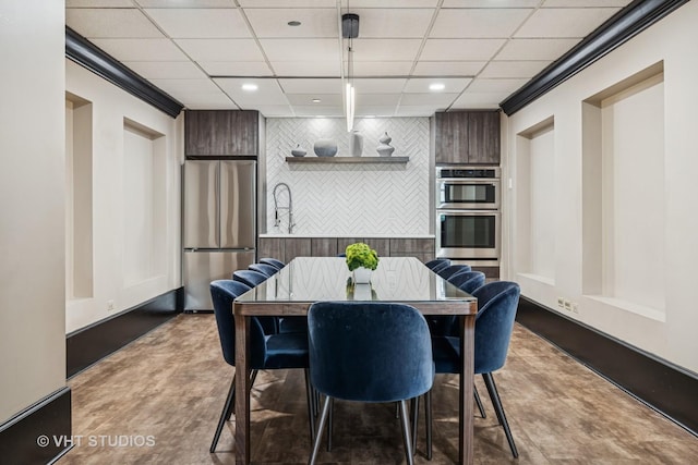 10 E Ontario St Unit 4308, Chicago, IL 60611 - dining room featuring a paneled ceiling and recessed lighting