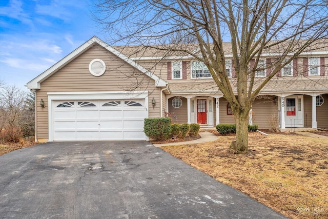 view of front of house featuring a garage