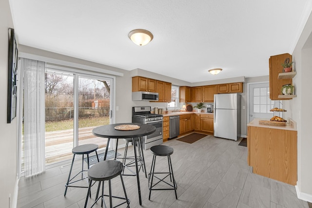 kitchen featuring appliances with stainless steel finishes