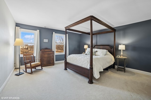 bedroom with carpet flooring