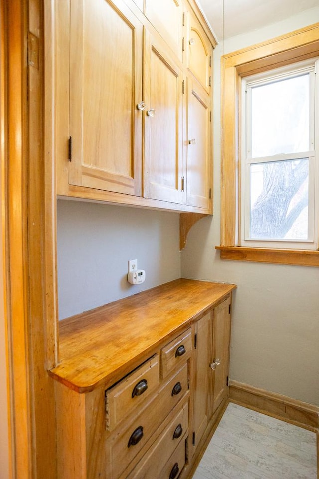 interior space featuring hardwood / wood-style flooring