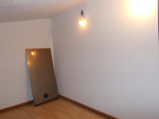 spare room with light hardwood / wood-style floors