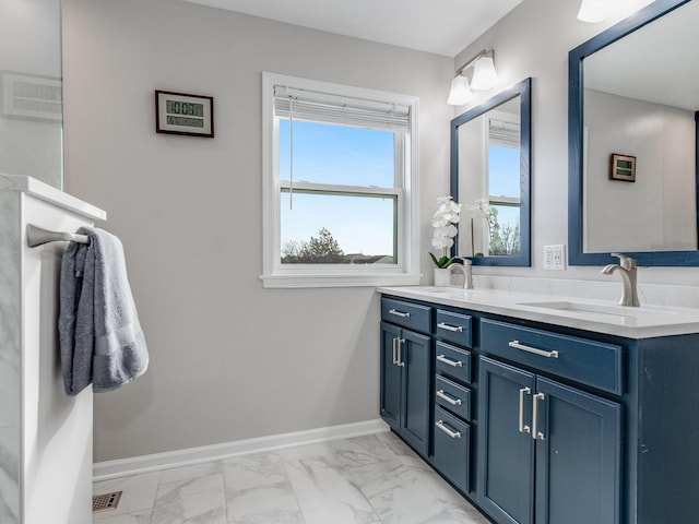 bathroom featuring vanity