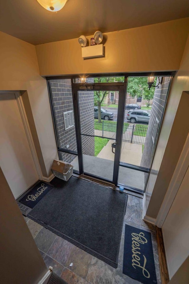 view of foyer entrance