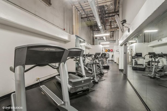 view of workout area