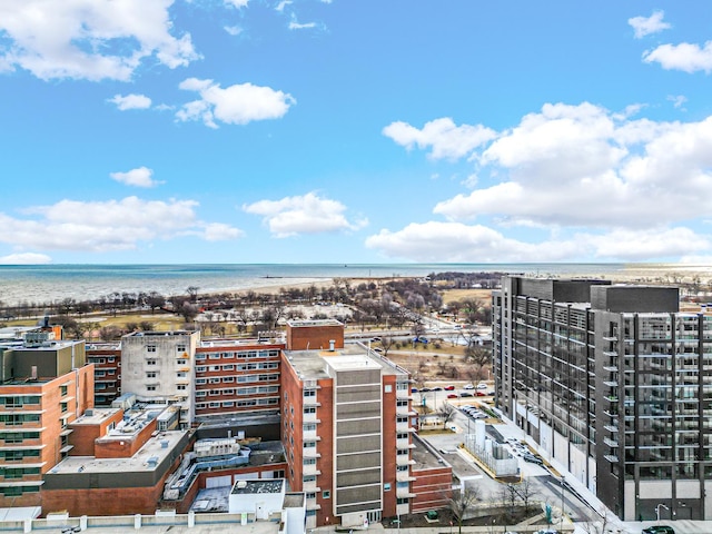 city view with a water view