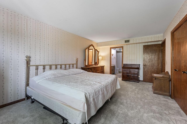 bedroom featuring carpet flooring