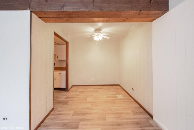 interior space with light hardwood / wood-style flooring