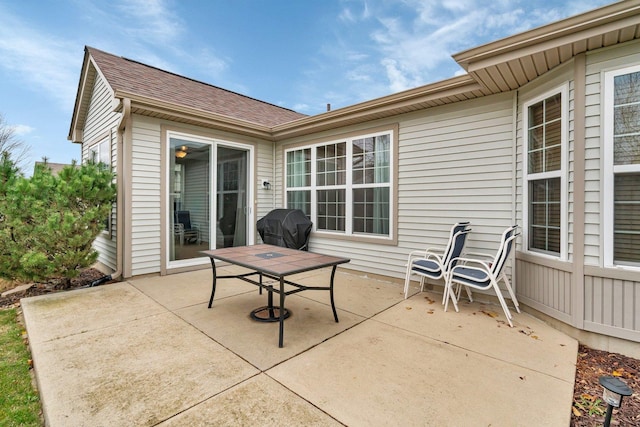 view of patio / terrace featuring area for grilling