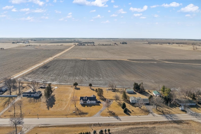 drone / aerial view featuring a rural view