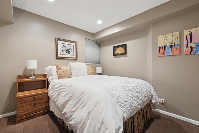 bedroom with carpet floors