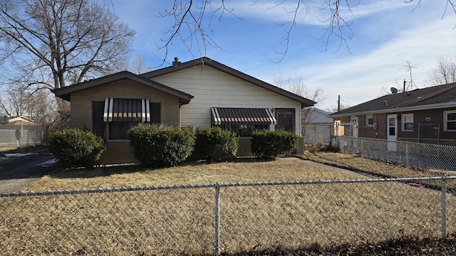 view of bungalow