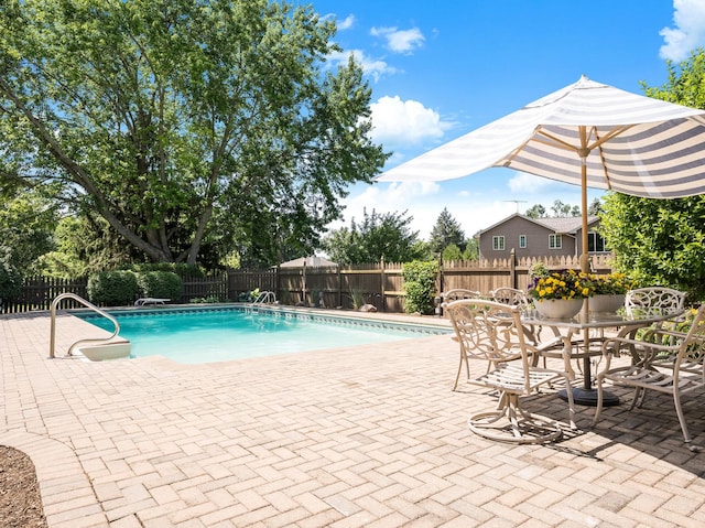 37W751 Orchard Ln, Elgin, IL 60124 - view of pool with a patio and a fenced backyard