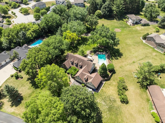 37W751 Orchard Ln, Elgin, IL 60124 - aerial view of residential area with a pool area