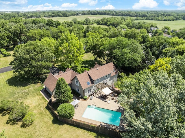 37W751 Orchard Ln, Elgin, IL 60124 - aerial view of property and surrounding area with a pool