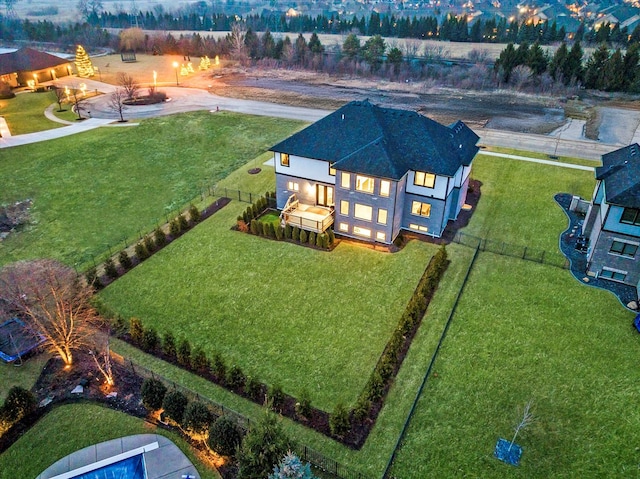 birds eye view of property