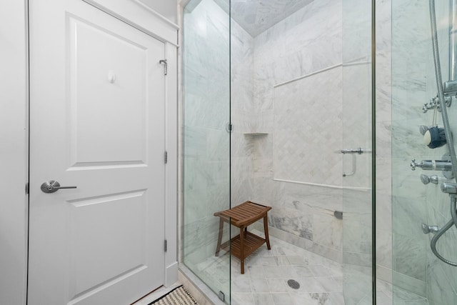 bathroom with walk in shower