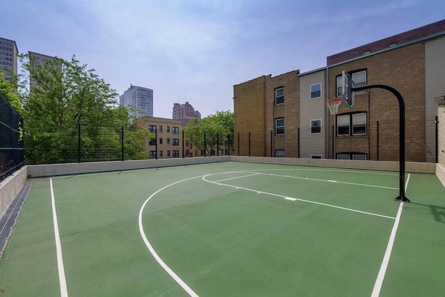 view of sport court