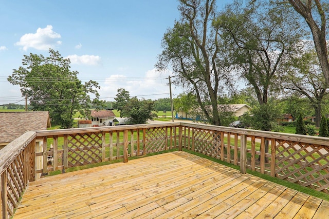 4204 E Dr, Wonder Lake, IL 60097 - view of wooden deck