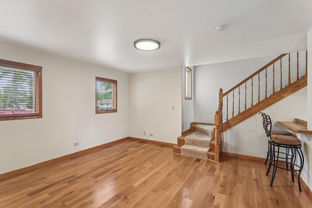 4204 E Dr, Wonder Lake, IL 60097 - entryway featuring light wood-style floors and stairs
