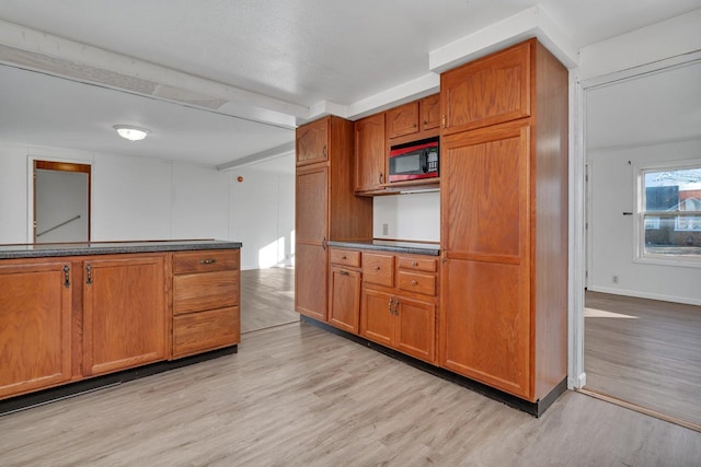 kitchen featuring light wood-type flooring