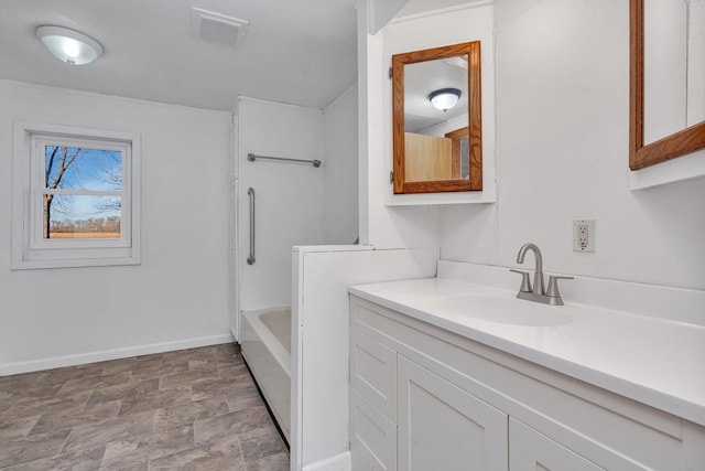 bathroom featuring vanity