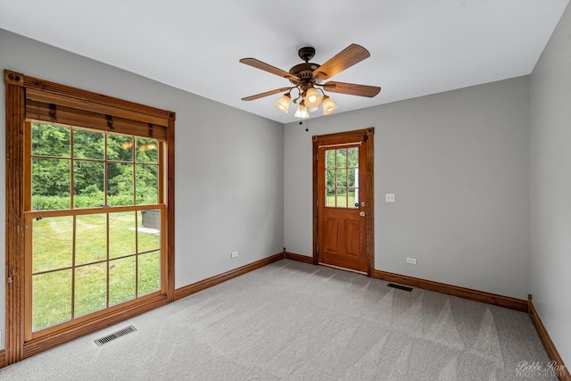 6N356 Dunham Rd, Wayne, IL 60184 - empty room featuring carpet flooring and ceiling fan