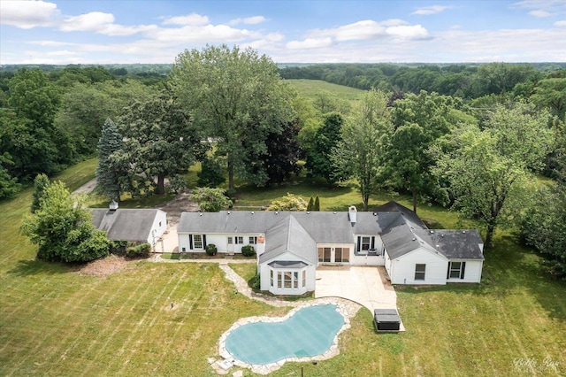 6N356 Dunham Rd, Wayne, IL 60184 - view from above of property featuring a forest