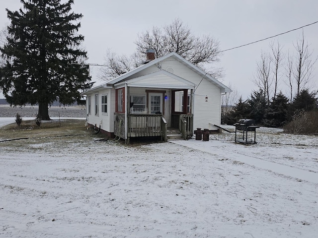 view of bungalow-style home