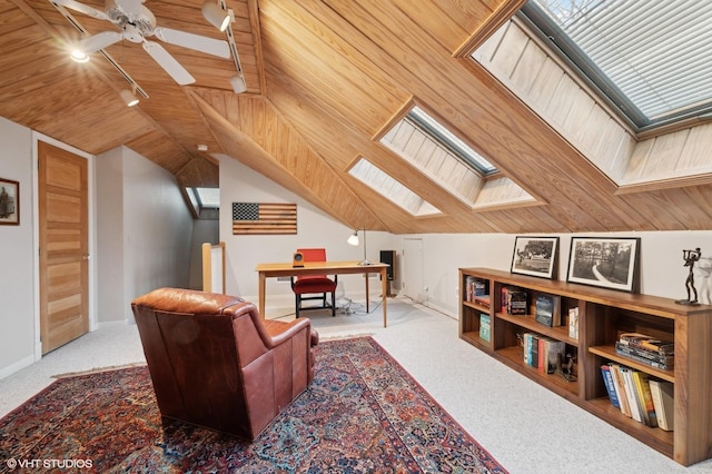 additional living space with lofted ceiling and carpet flooring