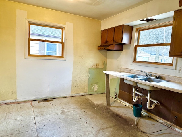 kitchen featuring sink