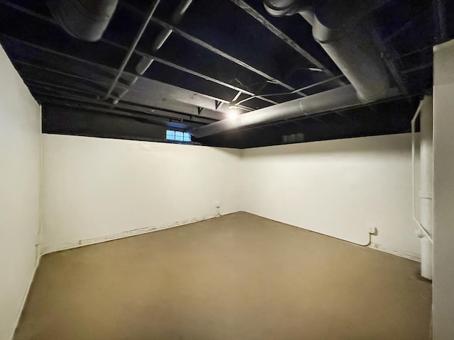 view of basement