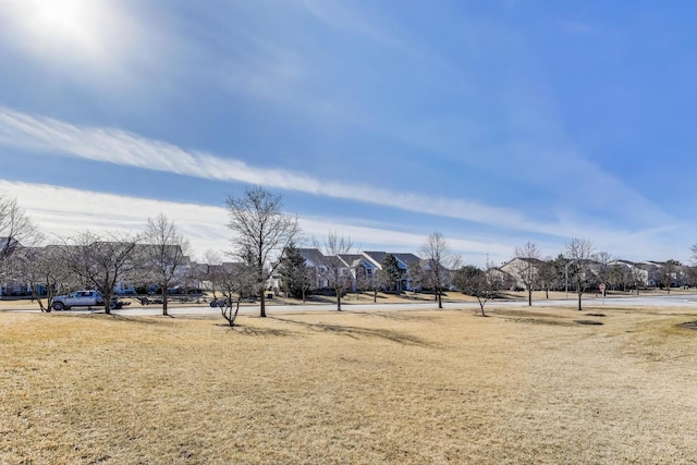 view of yard with a residential view