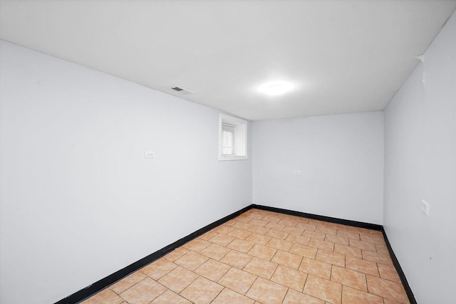 view of tiled empty room