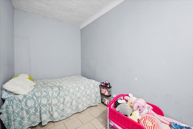 view of tiled bedroom