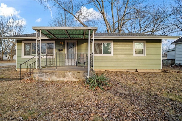 view of front of house with covered porch