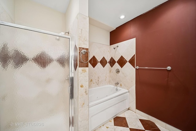 6742 S Clyde Ave Unit 1S, Chicago, IL 60649 - bathroom with tile patterned flooring and recessed lighting