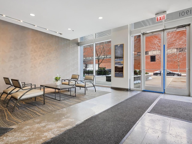 view of community lobby