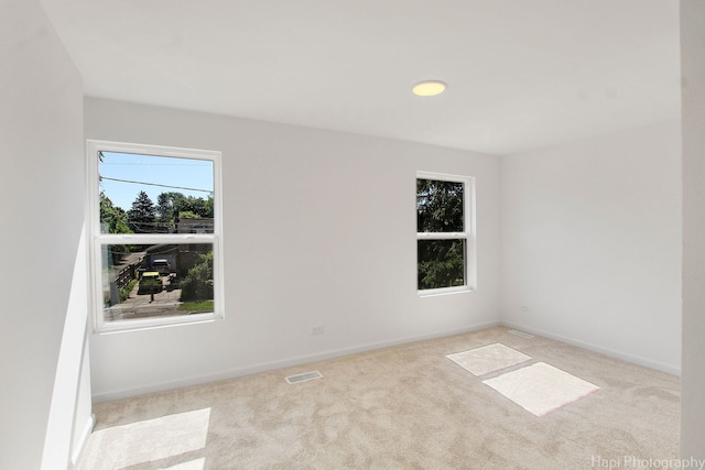 view of carpeted empty room