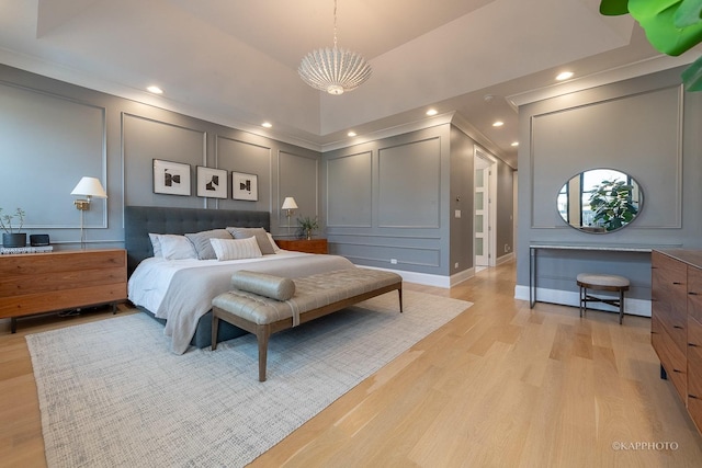 bedroom featuring light wood-type flooring