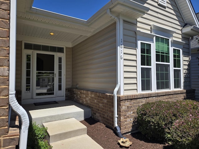 1616 Colchester Ln, Aurora, IL 60502 - doorway to property with brick siding