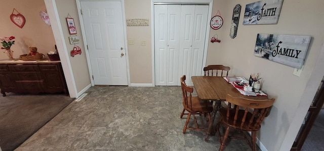 view of dining room