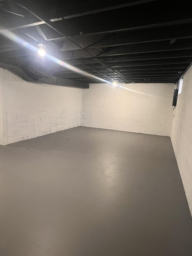 view of basement