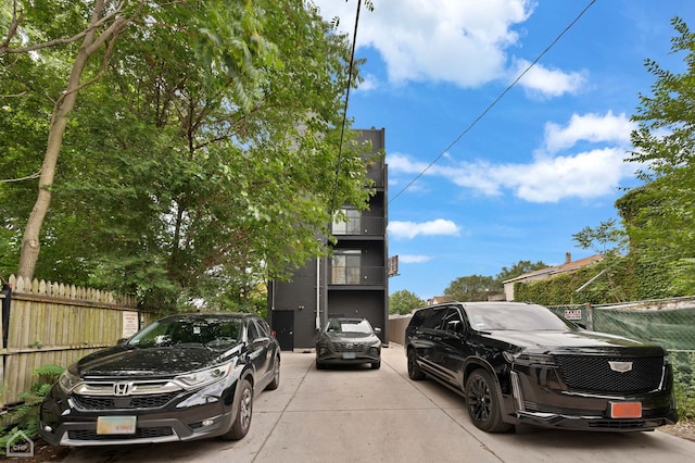 view of car parking